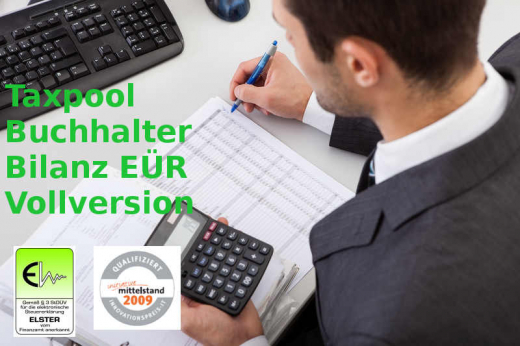 Version 2022+ 2023+2024 TAXPOOL-BUCHHALTER EÜR Vollversion, Datev Buchhaltung