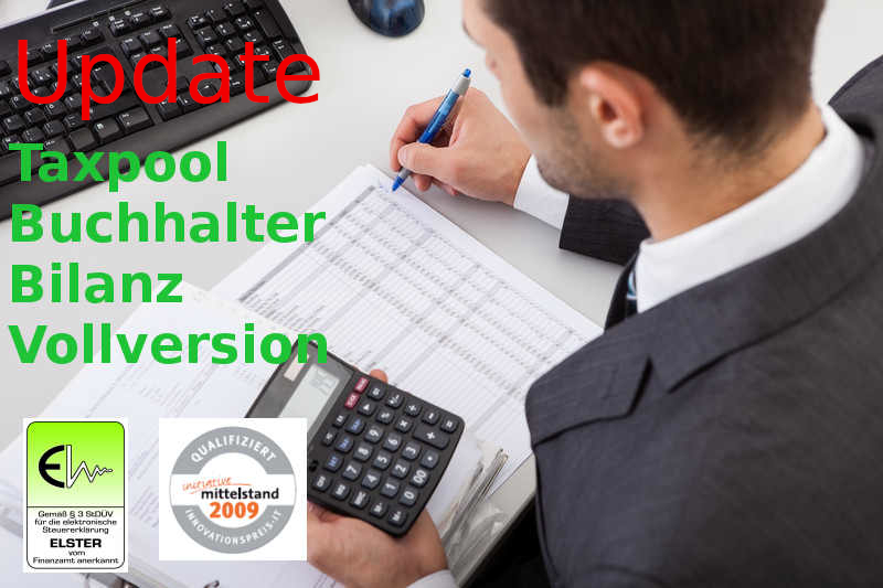 Version 2025 Taxpool Update und Upgrade Buchhalter Bilanz zur Vollversion Lizenz